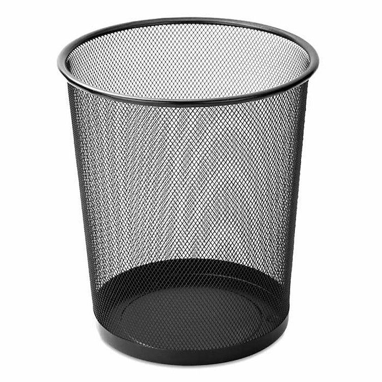 Thùng Rác Văn Phòng Dạng Lưới Kim Loại Size 27cm Siêu Bền