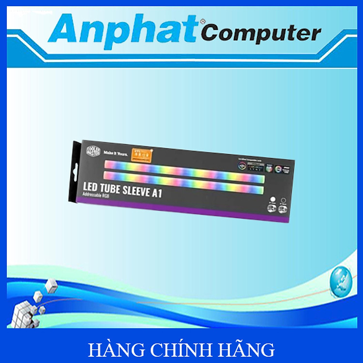 Bộ ống tản nhiệt nước Cooler Master LED Tube Sleeve A1 (10mm)/(12mm) ARGB (2 x 330mm) - Hàng Chính Hãng