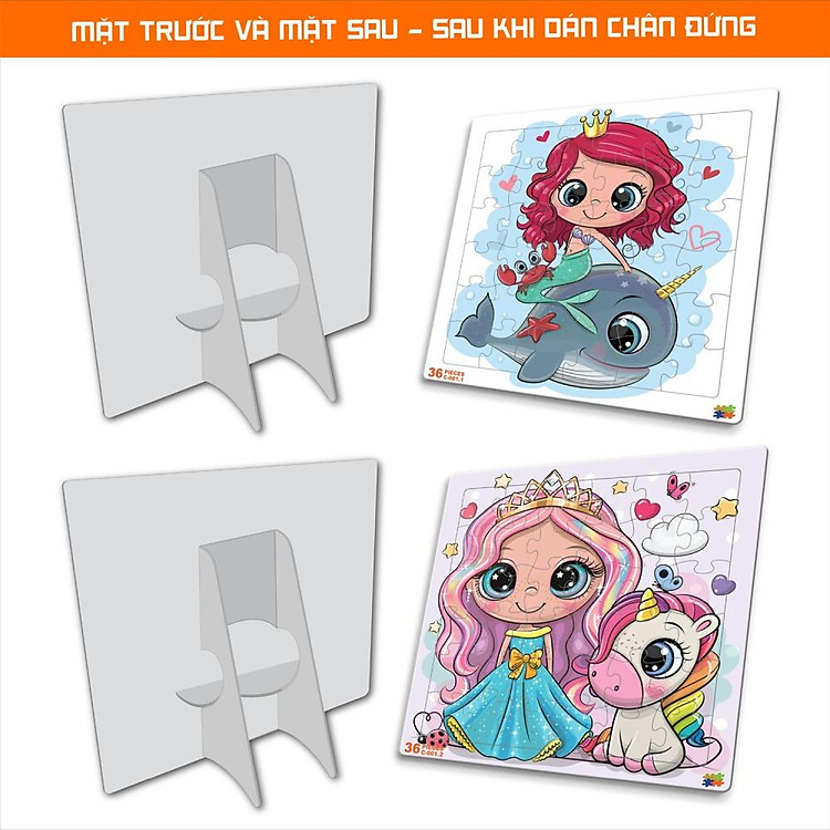 Mua Bộ 2 Tranh Xếp Hình 36 Mảnh Chính hãng Giá tốt - Hình ảnh 3