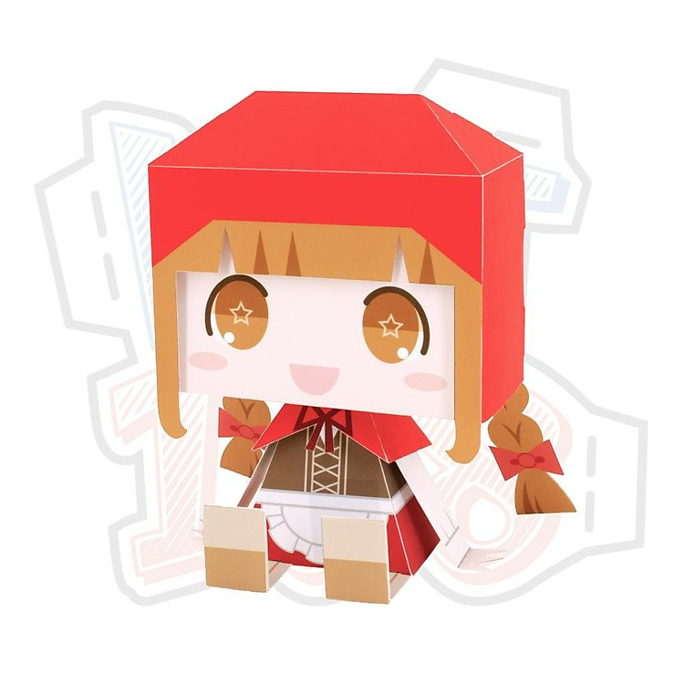 Mô hình giấy Anime Cartoon Chibi Cô bé quàng khăn đỏ Disney