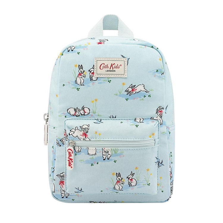 Ba lô trẻ em Kids Modern Mini Backpack Spring Bunnies and Lambs – Xanh