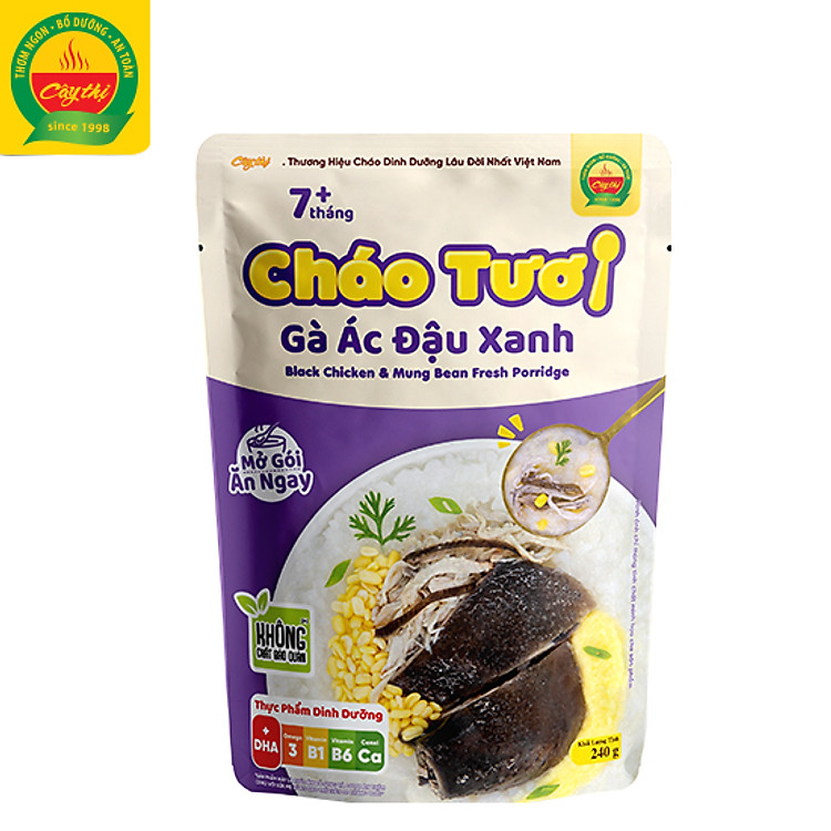 Combo 4 Gói Cháo Tươi Cây Thị Chính hãng Ưu đãi - Hình ảnh 5