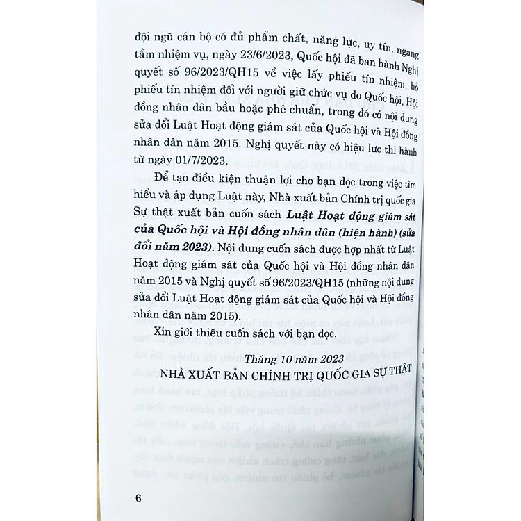 Luật Hoạt Động Giám Sát Của Quốc Hội Và Hội Đồng Nhân Dân (Hiện Hành) (Sửa Đổi Năm 2023) - Ảnh 4