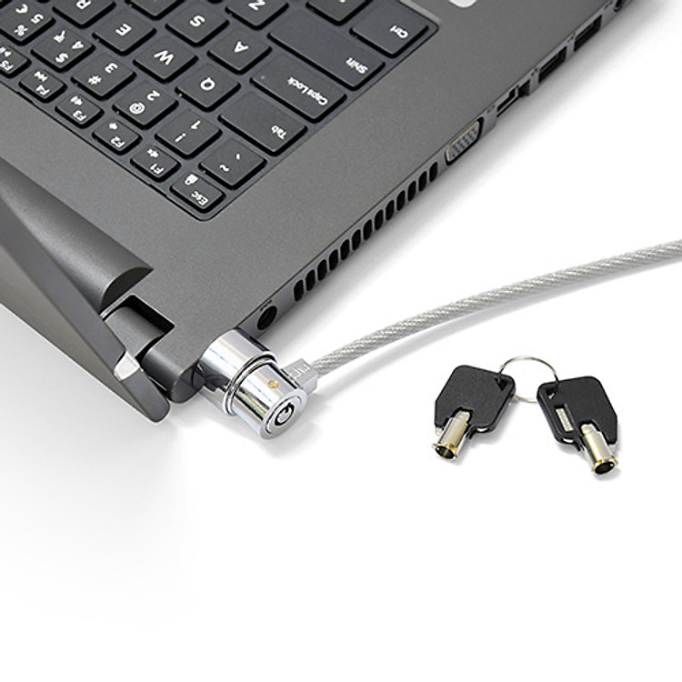 Khóa chống trộm Laptop tại cổng Kensington (Màu bạc) - Hàng nhập khẩu