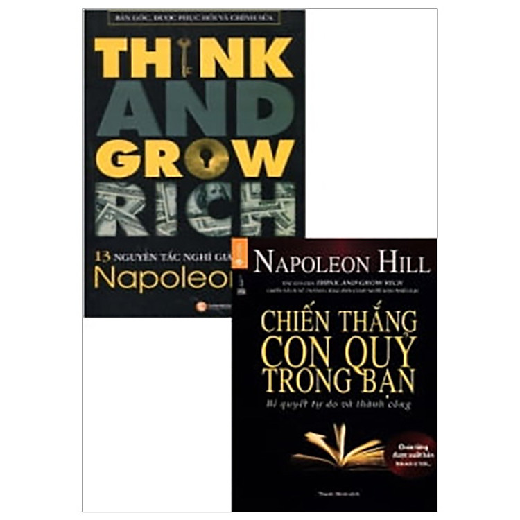 Combo Chiến Thắng Con Quỷ Trong Bạn + 13 Nguyên Tắc Nghĩ Giàu Làm Giàu - Tái Bản 2018 (Bộ 2 Cuốn)