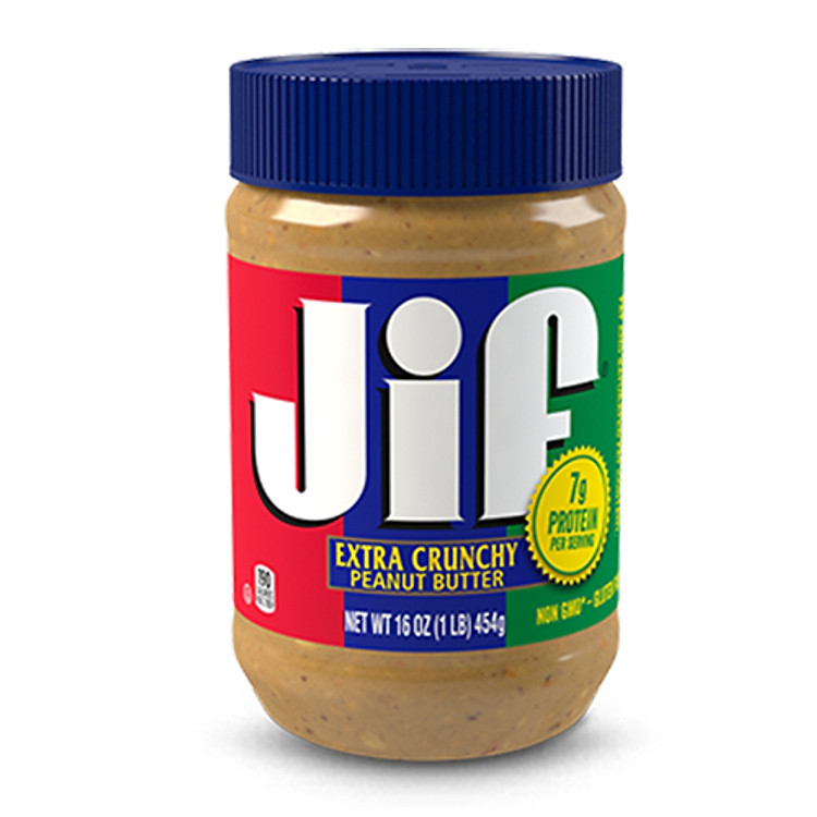 Bơ Đậu Phộng Hạt Jif (454g)
