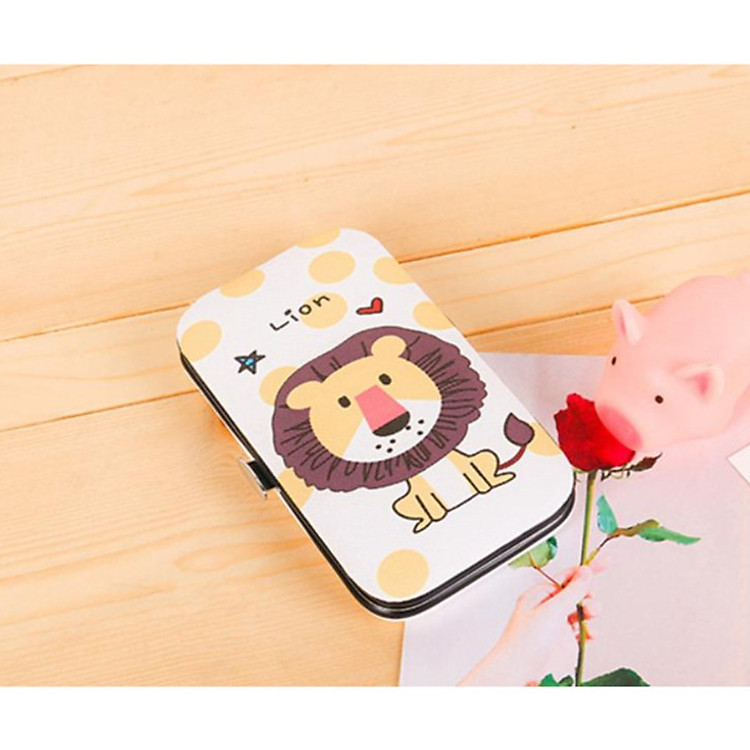 Bộ dụng cụ kiềm cắt bấm móng tay tiện dụng in hình ngộ nghĩnh đáng yêu BMT01