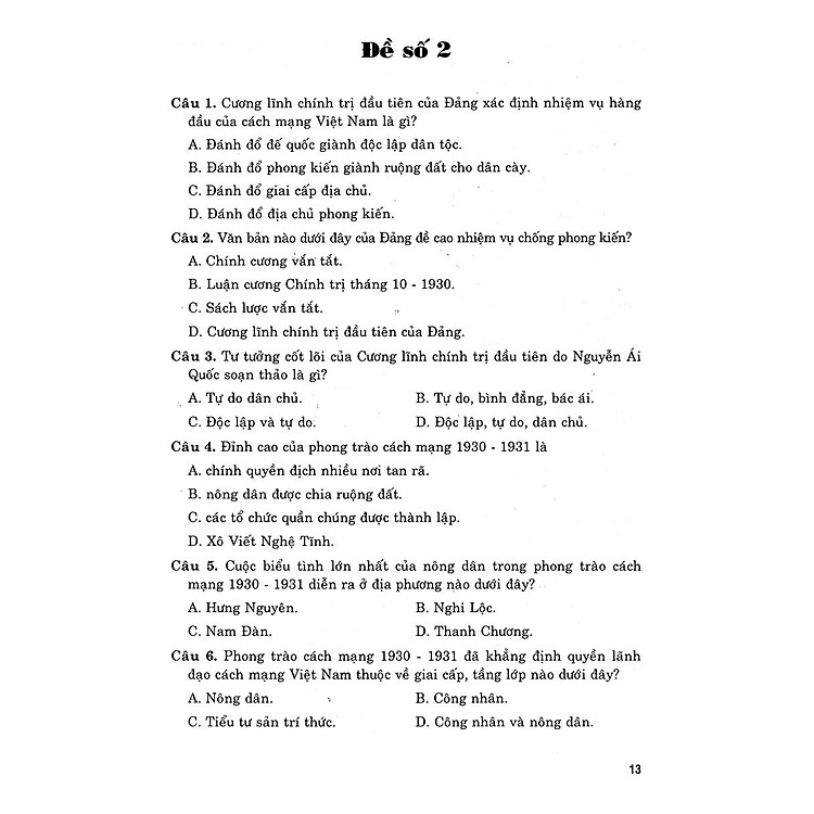 36 Bộ Đề Trắc Nghiệm Ôn Thi Trung Học Phổ Thông Quốc Gia 2019 - Khoa Học Xã Hội - Ảnh 2