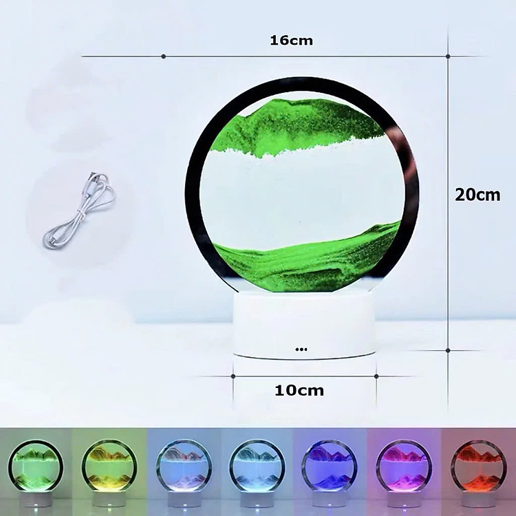 Tranh Cát Chảy 3D LED Sáng Tạo - Đếm Ngược Trang Trí Nhà Cửa - Ảnh 3