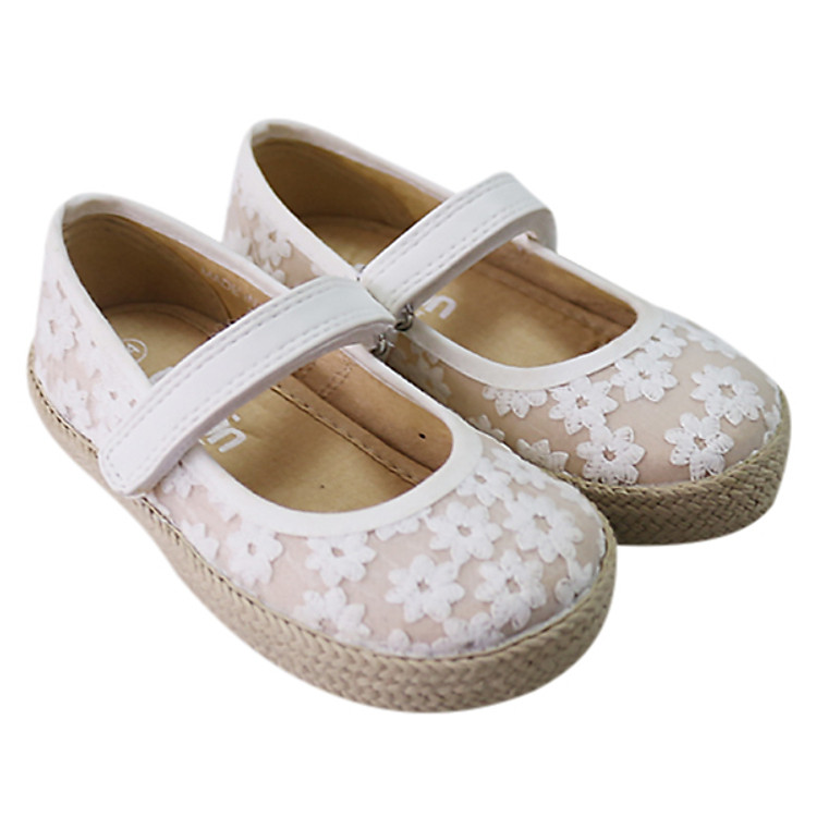 Giày Búp Bê Bé Gái Urban Ug1838 Ren Trắng