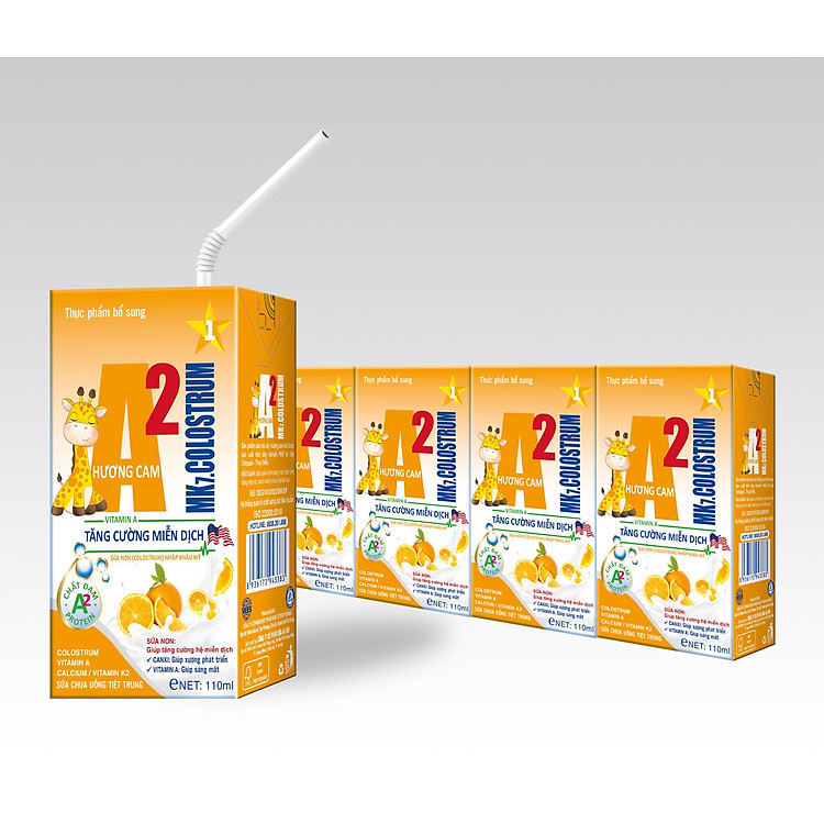 Mua Sữa trái cây A2 MK7 110ml - CAM Chính hãng Tiết kiệm - Hình ảnh 4