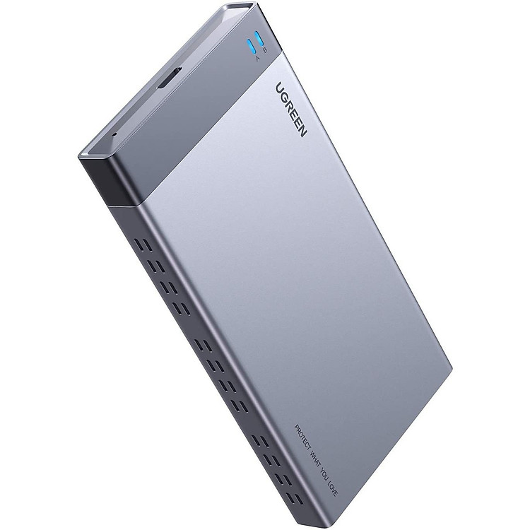 Hộp đựng 2 ổ cứng ssd M.2 B-KEY SATA - NGFF Raid 6Gbps usb type c 3.1 gen2 CM299 Ugreen 70534 Hàng Chính Hãng