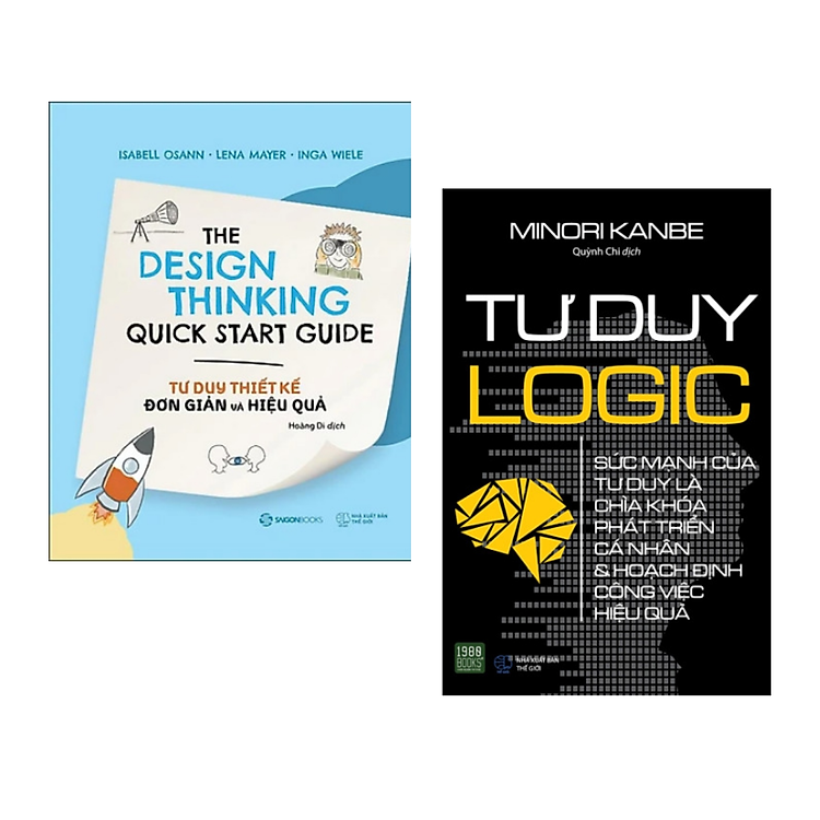 Combo 2 cuốn: Tư Duy Thiết Kế Đơn Giản Và Hiệu Quả + Tư Duy Logic ( Phát Triển Tư Duy Cá Nhân/ Tặng Kèm Bookmark)