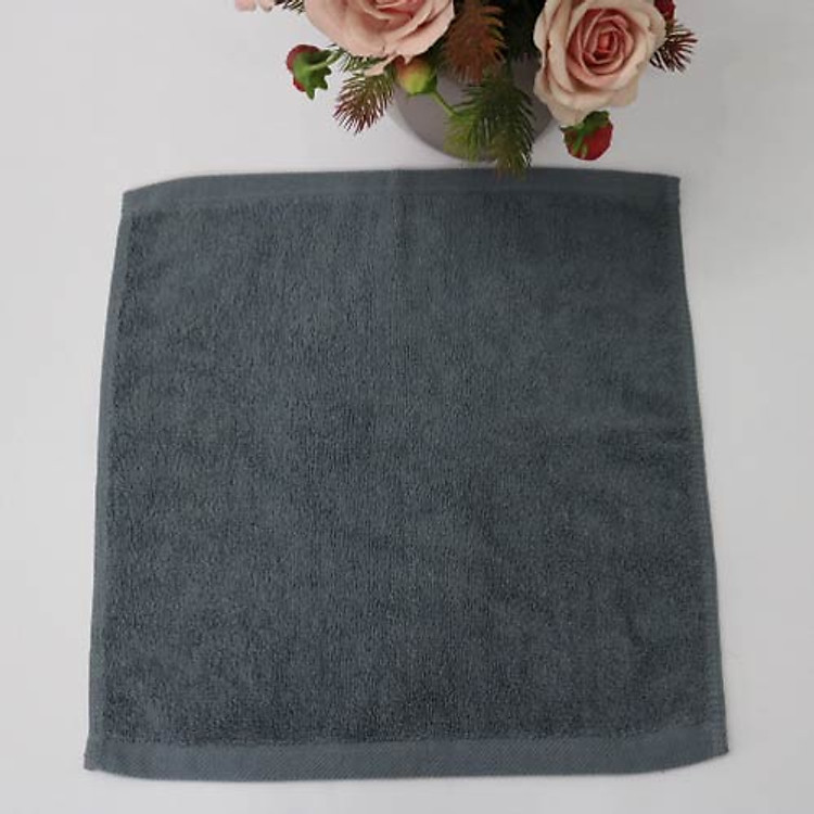 Combo 5 Khăn Làm Nail Cotton Nam Phong 34*34cm - màu Xám