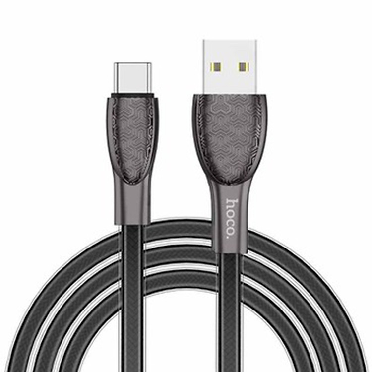 Cáp sạc Hoco U52 cổng Type-C dài 1.2M sạc nhanh 2.4A- Hàng chính hãng