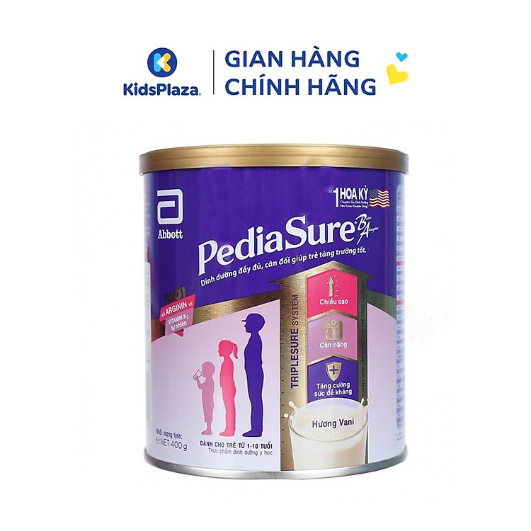 Sữa bột PediaSure BA hộp 400g (dành cho bé từ 1-10 tuổi)