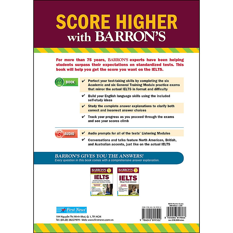 Barron's IELTS Practice Exams 3rd Edition (Tái Bản) - Ảnh 2