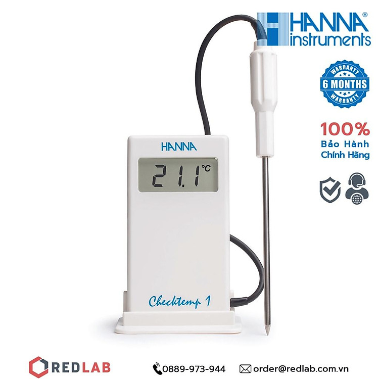 Thiết bị đo nhiệt độ cầm tay nhỏ gọn -50.0 - 150.0°C Hanna HI98509 bảo hành 6 tháng