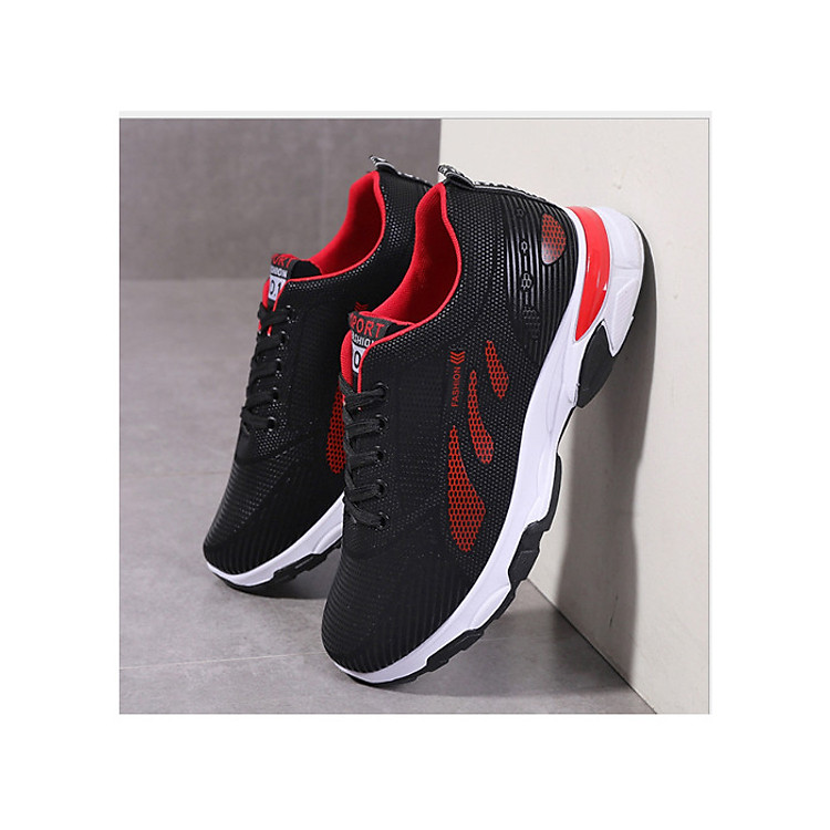 Giày sneakers nam thời trang Thiết kế Đế Cao Su Đúc, Chống Trơn Trượt đi êm chân