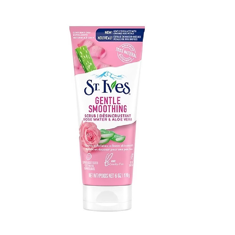Sữa Rửa Mặt ST.Ives Radiant Skin Pink Lemon & Mandarin Tẩy Da Chết 170g Hàng Nhập Mỹ