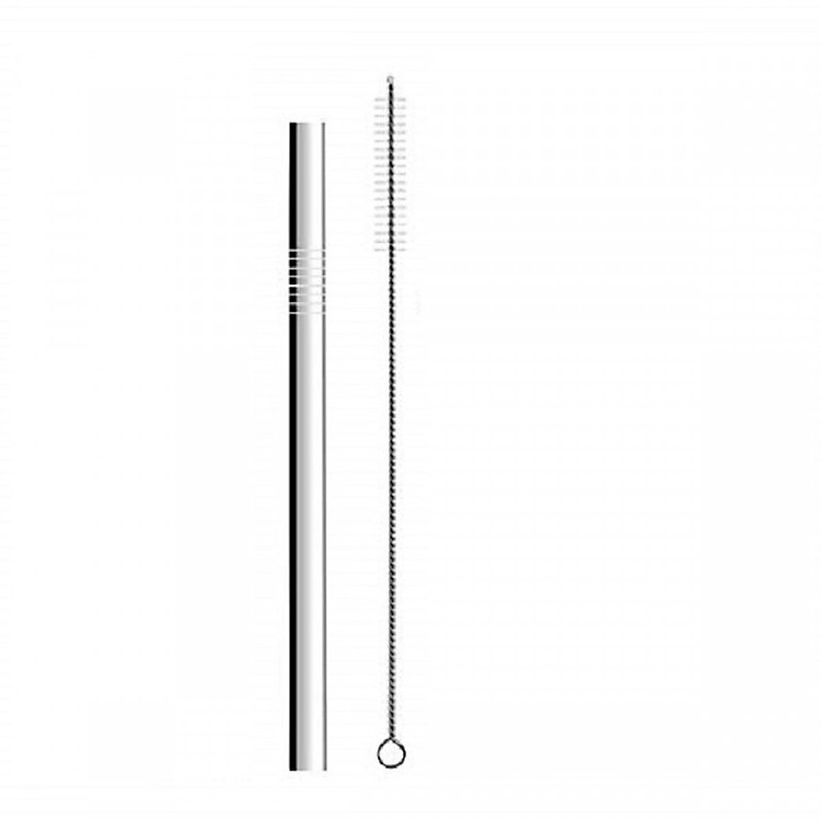 Bộ Ống Hút Inox Trà Sữa Trân Châu + Cọ Làm Sạch Ống