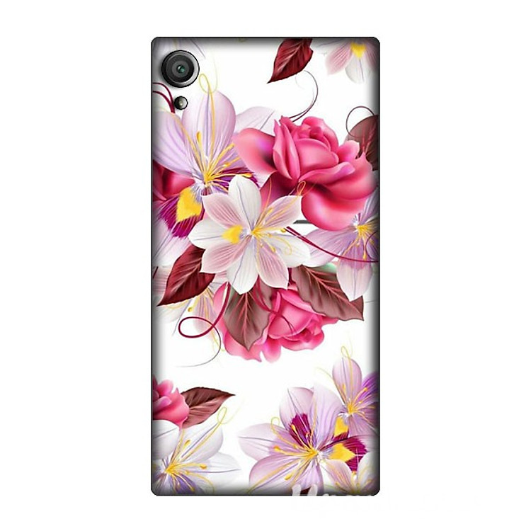 Ốp lưng dẻo hình cành đào dành cho Sony Xperia X