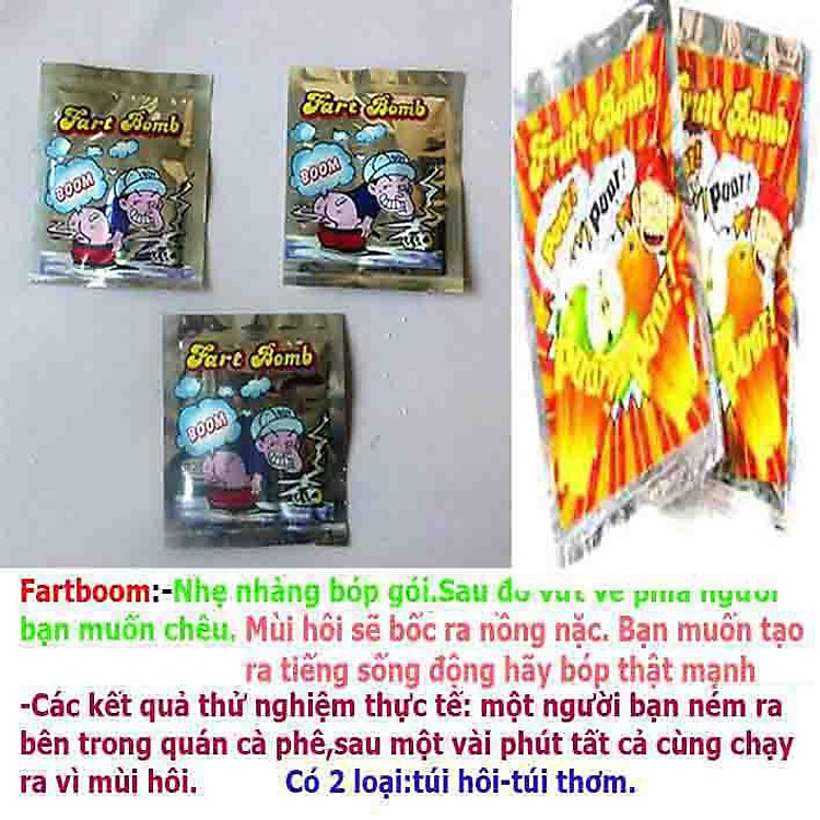 GÓI THỐI fart boom thối túi hôi