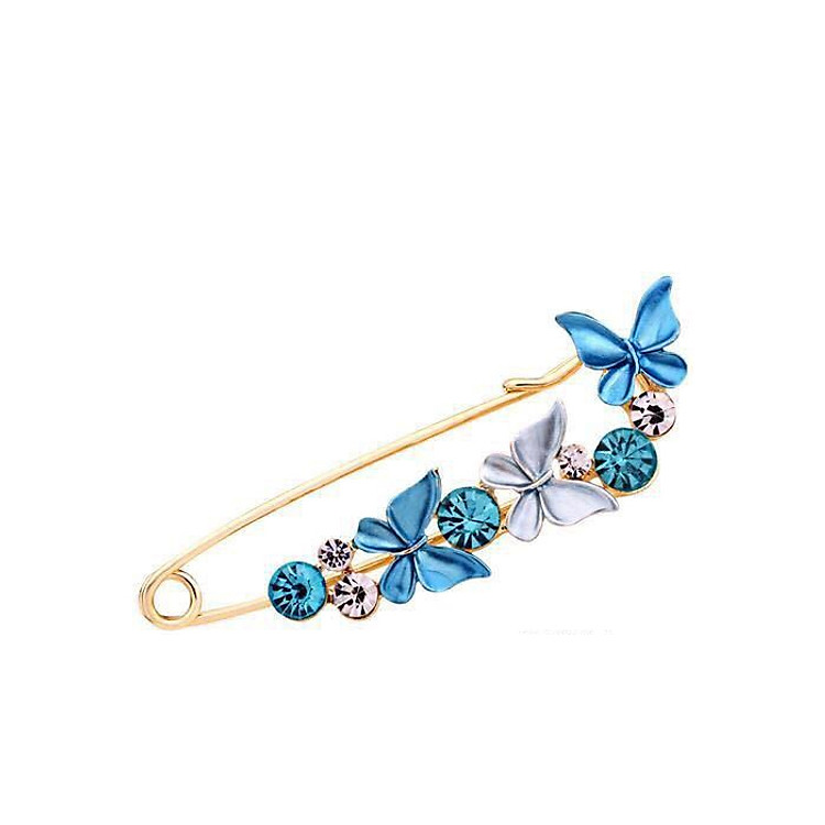 Kim băng cài áo và khăn hình hoa GC22