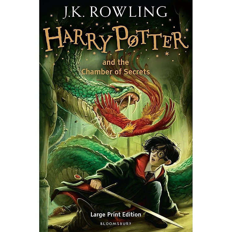 Sách Harry Potter Part 2: Harry Potter And The Chamber Of Secrets (Hardback) Large Print Edition (Harry Potter và Phòng chứa bí mật) (English Book)