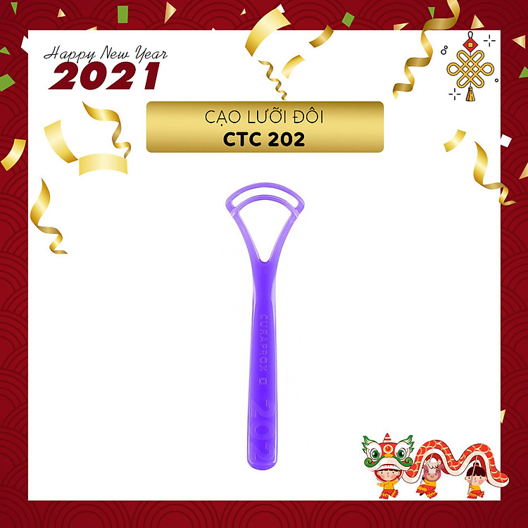 Dụng cụ vệ sinh lưỡi đôi Curaprox CTC 202