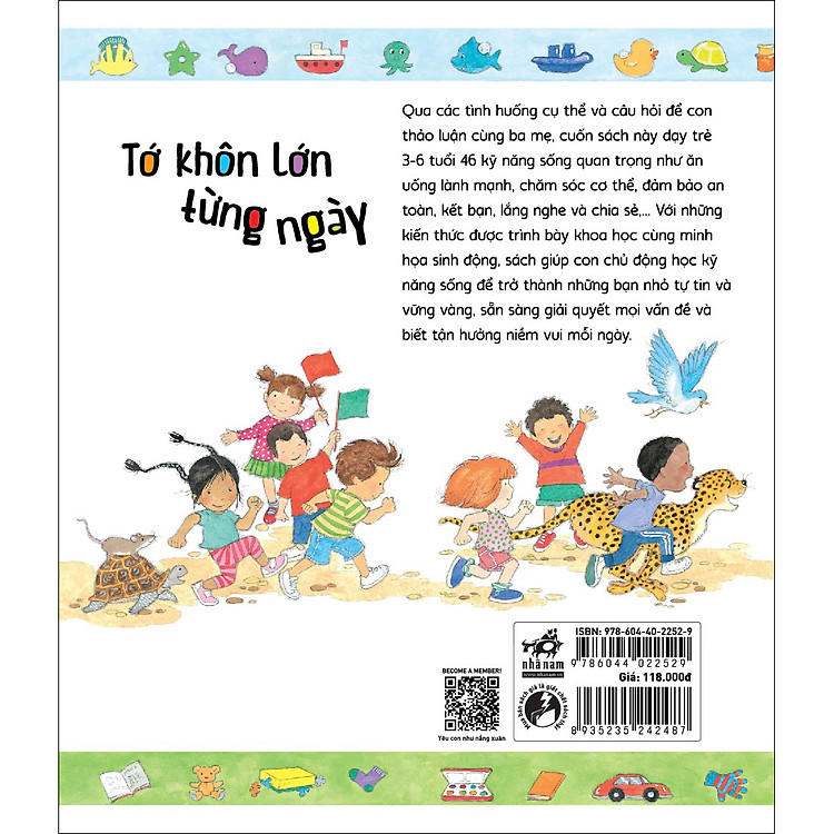 Tớ Khôn Lớn Từng Ngày - 46 Kỹ Năng Sống Quan Trọng Cho Trẻ Từ 3-6 Tuổi - Ảnh 2