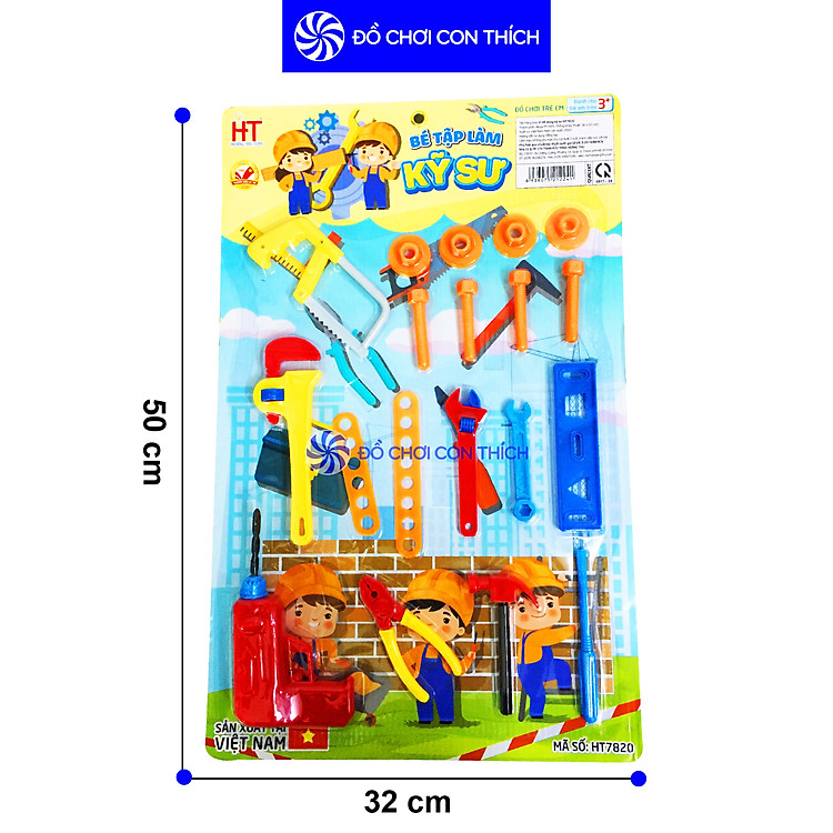 Đồ chơi bé kỹ sư - Giao màu ngẫu nhiên Chính hãng Tiết kiệm - Hình ảnh 3