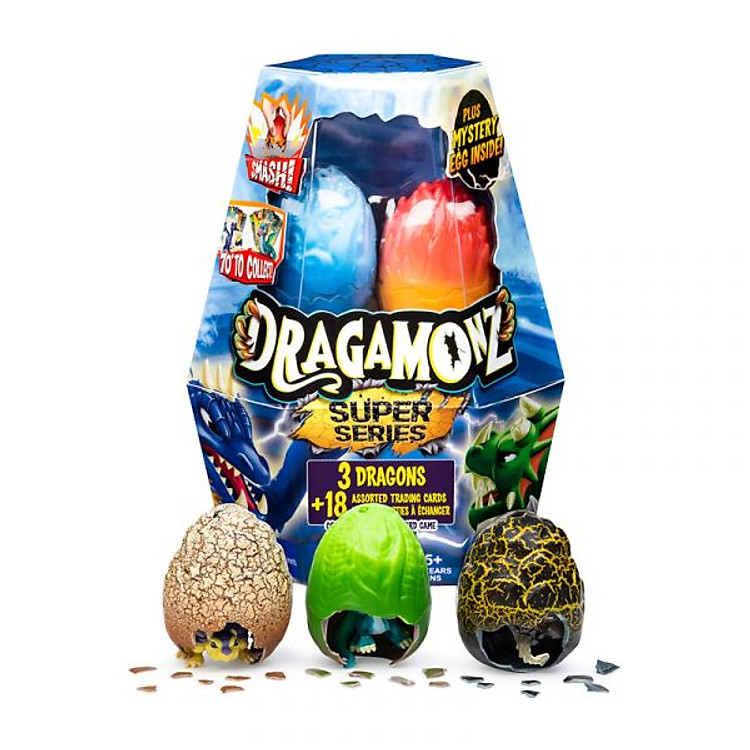 Combo 3 trứng rồng siêu hạng Dragamonz SPIN MASTER 6045621