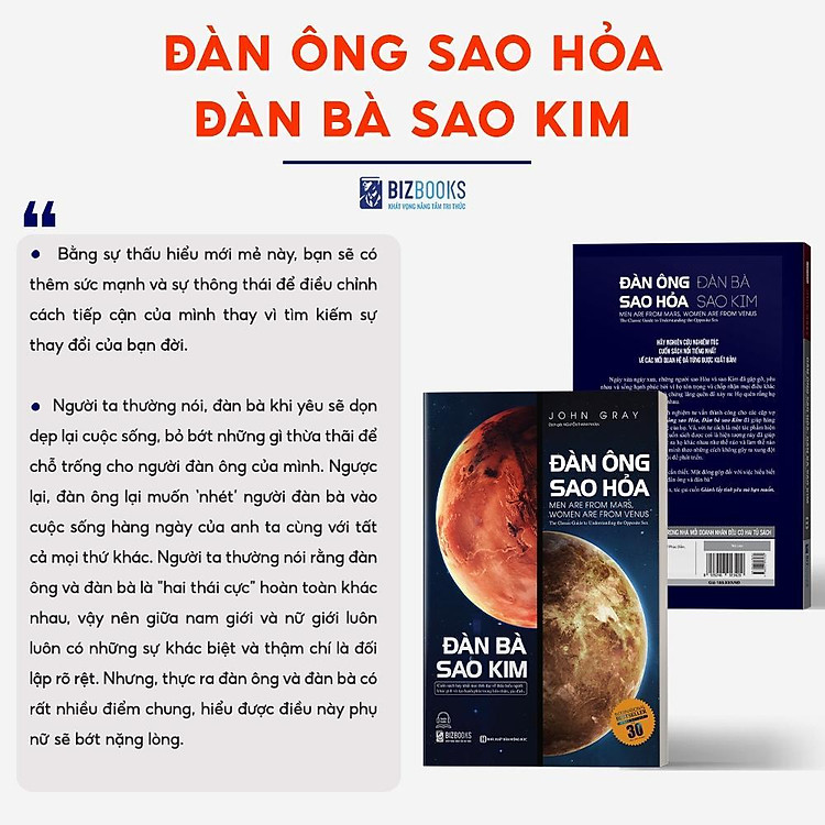 Đàn Ông Sao Hỏa Đàn Bà Sao Kim – Thấu Hiểu Phụ Nữ Đàn Ông Hay, Giữ Hạnh Phúc Gia Đình, Tình Yêu - Ảnh 4