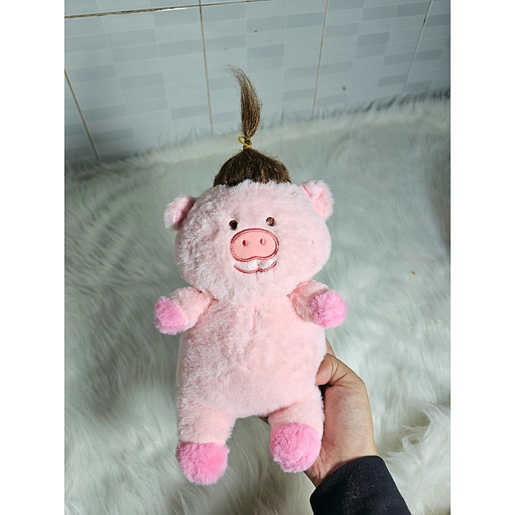 Mua Thú nhồi bông heo tóc xù 25cm Chính hãng Giá tốt - Hình ảnh 3