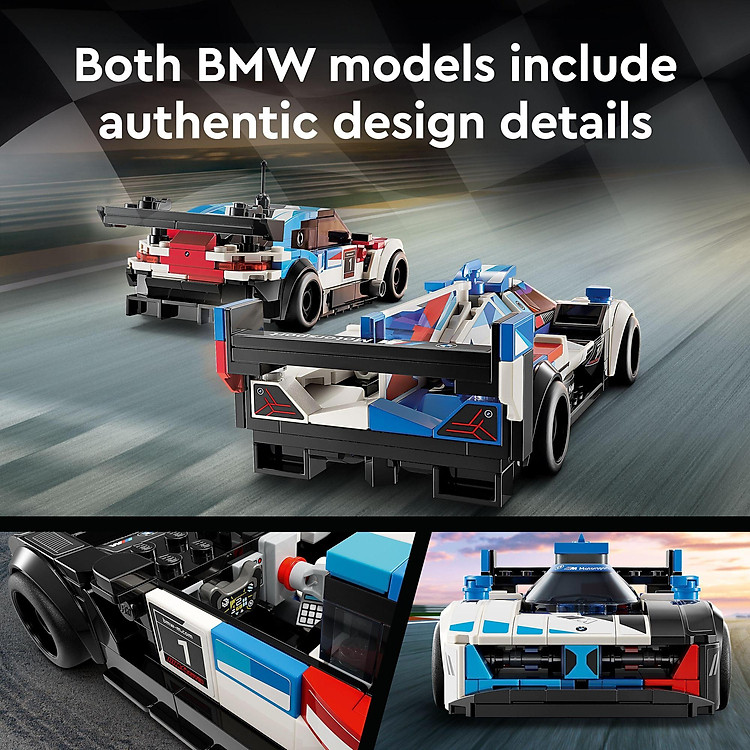 LEGO SPEED CHAMPIONS BMW M4 GT3 & V8 Chính hãng Giá rẻ - Hình ảnh 5