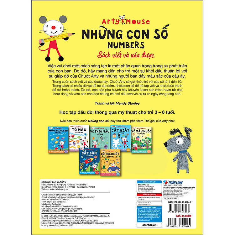 Arty Mouse - Những Con Số (Học Tập Đầu Đời Thông Qua Mỹ Thuật) - Ảnh 3