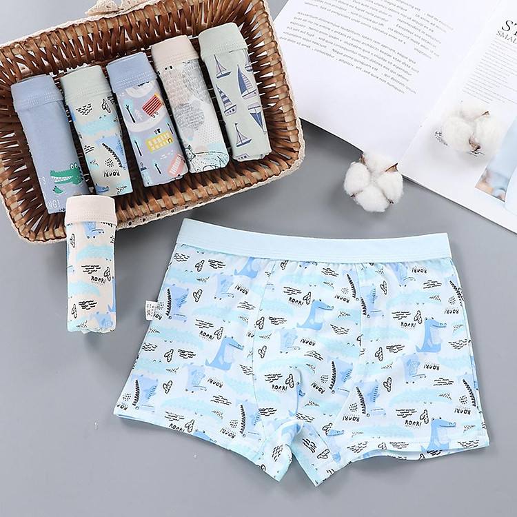 4pcs/pack For 5-12 Years Old Boy Cotton Briefs Cartoon Boxer Shorts Boys Boxer Shorts