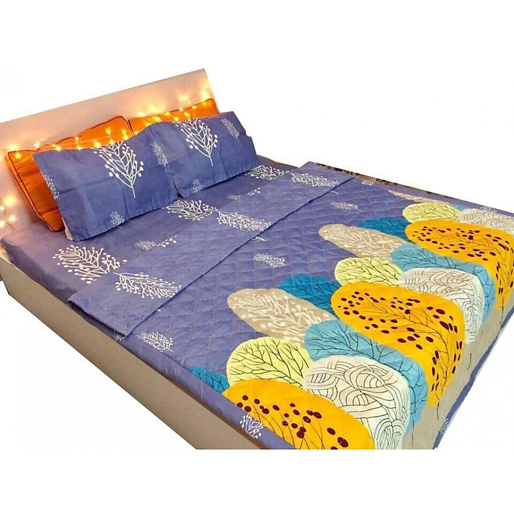 Chăn hè Cotton Poly lá cọ