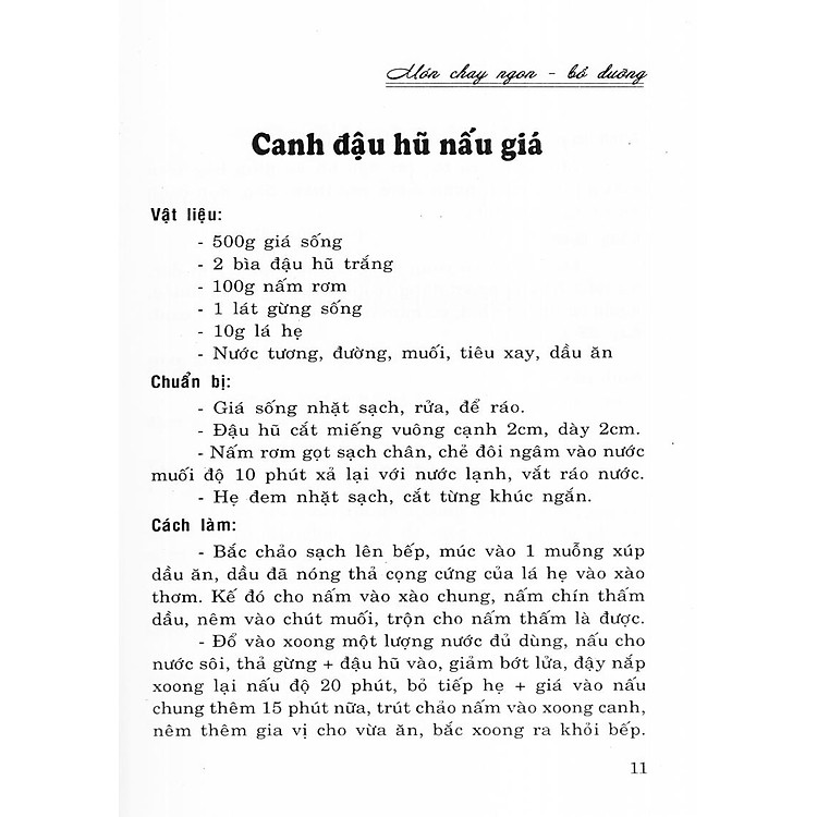 Món Chay Ngon, Bỗ Dưỡng - Ảnh 6
