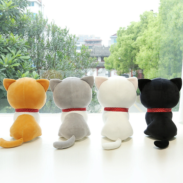 Gấu bông mèo đeo khăn siêu mềm Chính hãng Ưu đãi - Hình ảnh 3