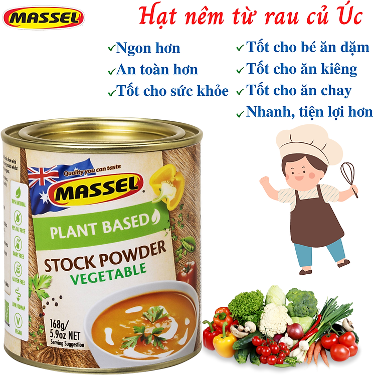 Nơi mua Hạt nêm rau củ Massel Úc 100% Hàng chuẩn Giá tốt - Hình ảnh 5