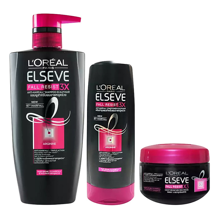 Bộ Gội Xả Ủ Chăm Sóc Tóc Ngăn Ngừa Rụng Tóc L'oreal FR3X