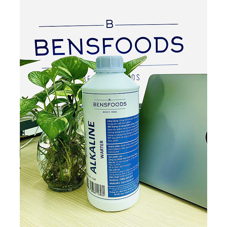 NƯỚC TRO TÀU ALKALINE WATER - BENSFOODS (1 Lít)