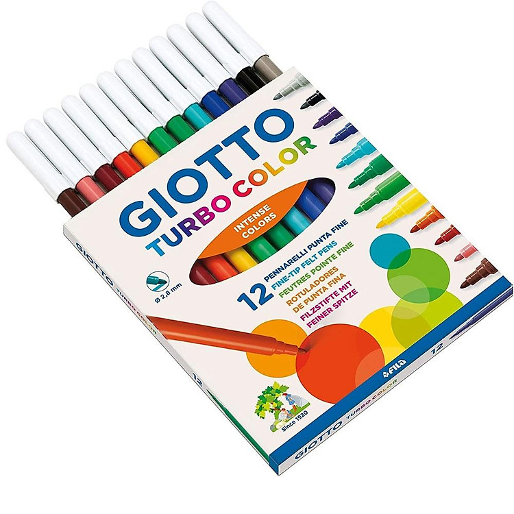 Bút dạ màu GIOTTO Turbo Color (12 màu) - Ảnh 2