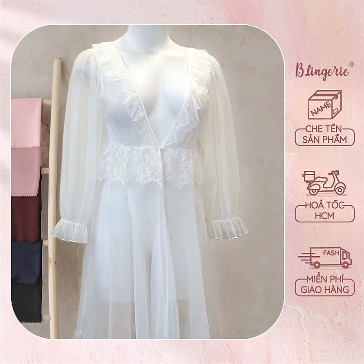Áo Choàng Ngủ Ren Babydoll - B.Lingerie