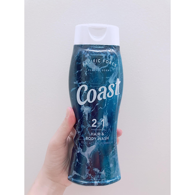 Sữa tắm coast sữa tắm nam 2in1 Coast Hair & Body Wash Classic Scent 532ml Pacific Force