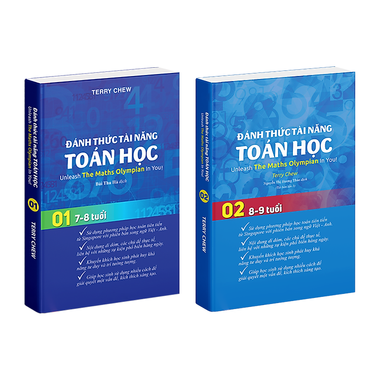 Đánh Thức Tài Năng Toán Học 1 và 2 – Sách Song Ngữ (Việt – Anh)