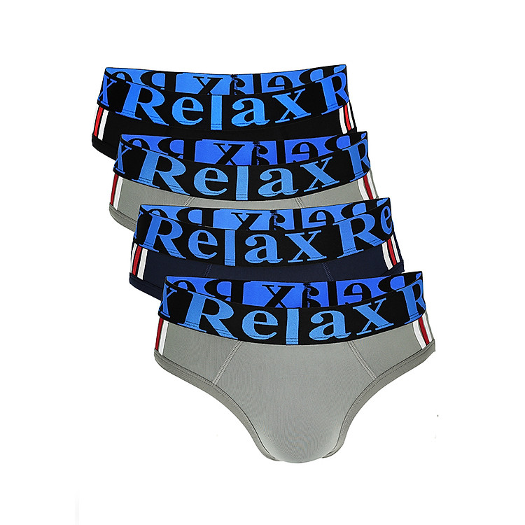 Combo 4 Quần Brief Nam Thun Lạnh Giãn 4 Chiều Relax 4RLTK006