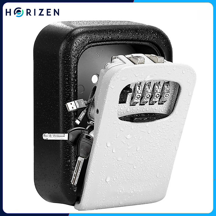 Hộp đựng khóa treo tường 4 mã số lock box dùng cho Airbnb & Homestay, khách sạn, trường học, văn phòng - Horizen